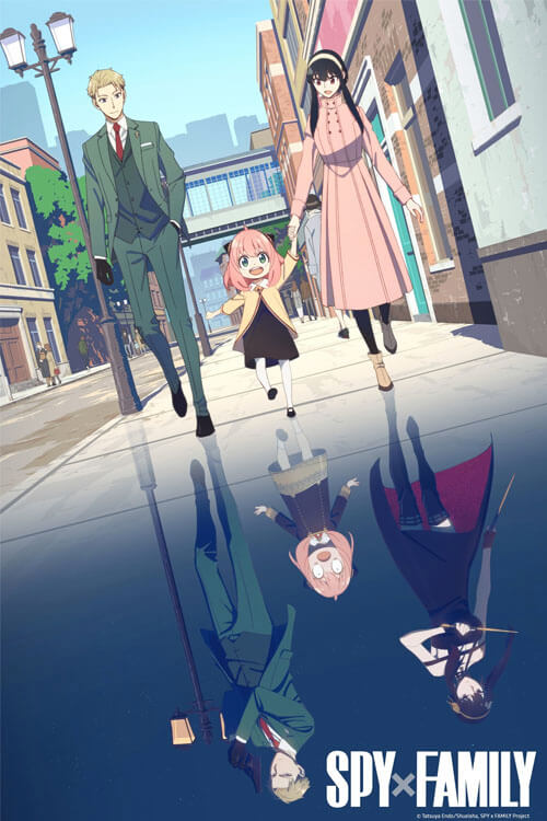 cartel de netflix del anime de la familia spy x