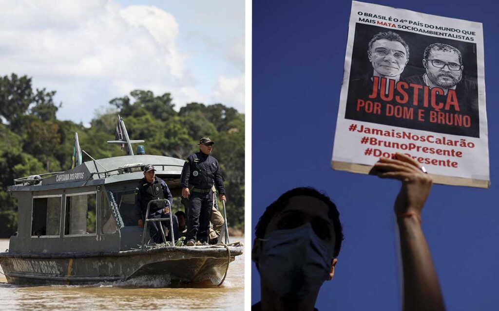 Autoridades brasileñas encuentran embarcación del periodista e indigenista asesinados en la Amazonia