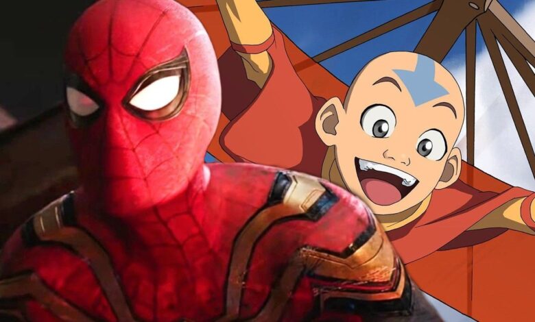Avatar Aang se encuentra con Spider-Man en un adorable arte de IA