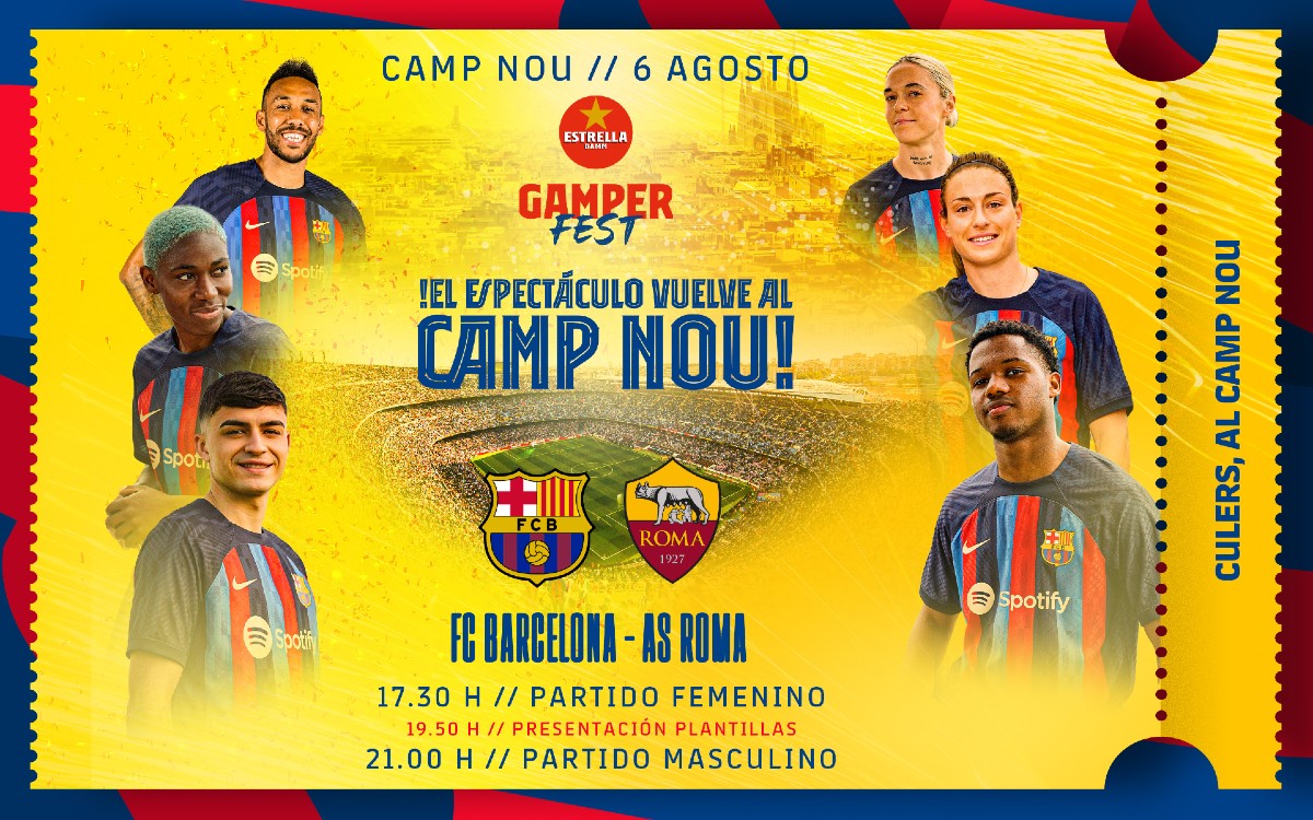 Barcelona y Roma se enfrentarán por el Trofeo Joan Gamper 2022 | Video