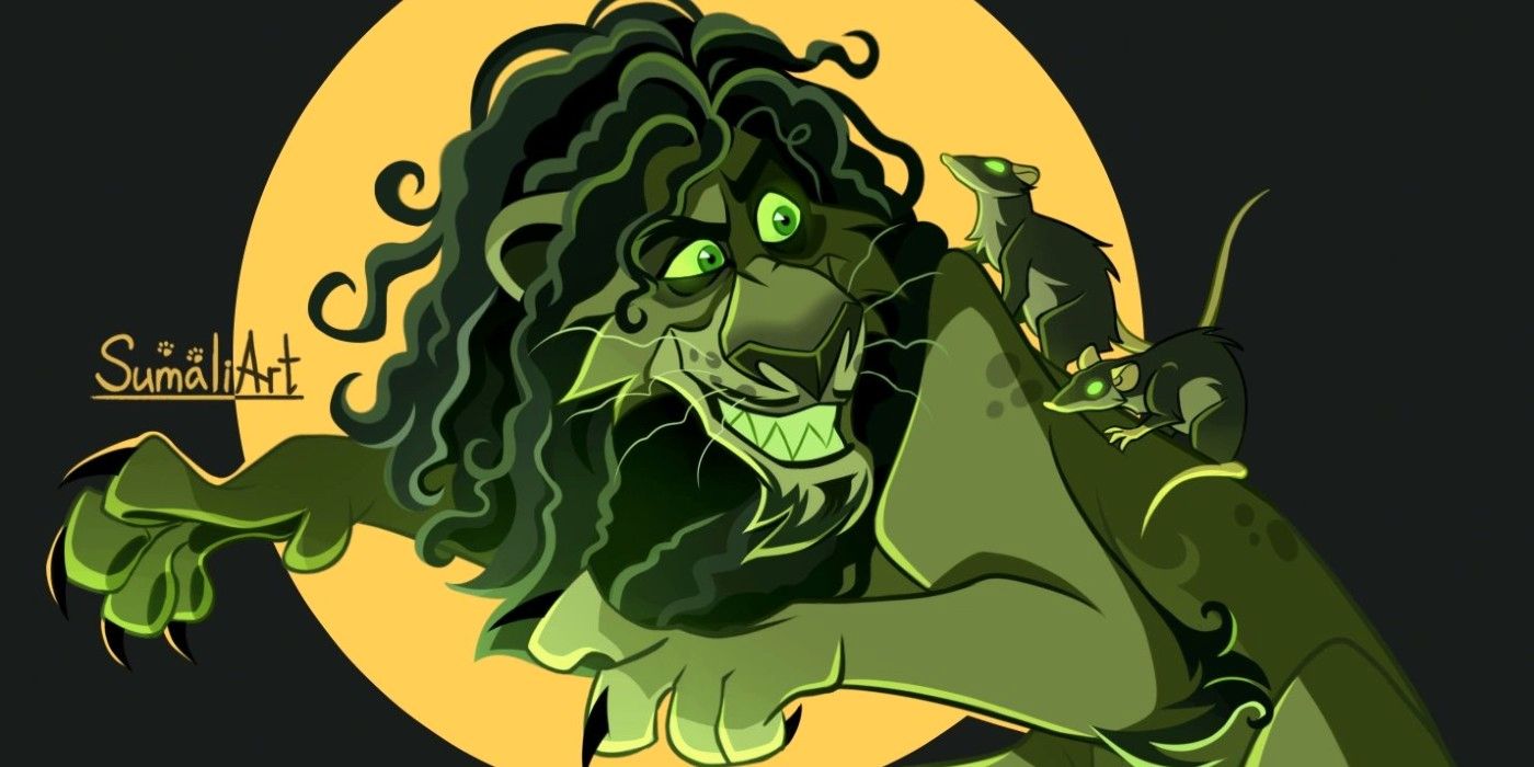Bruno de Encanto se convirtió en una cicatriz del Rey León en Perfect Disney Art