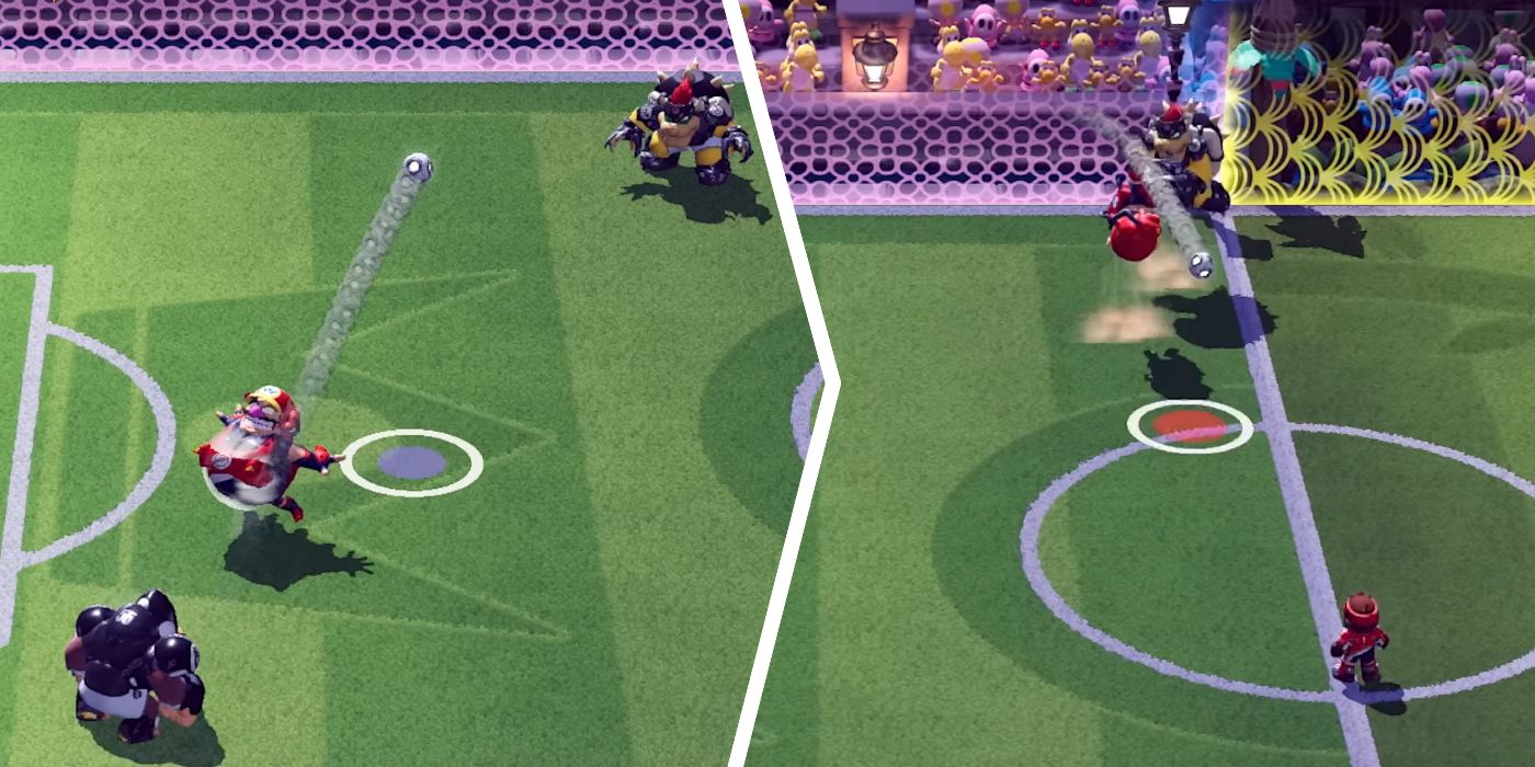 Cómo hacer (e interceptar) pases Lob en Mario Strikers: Battle League