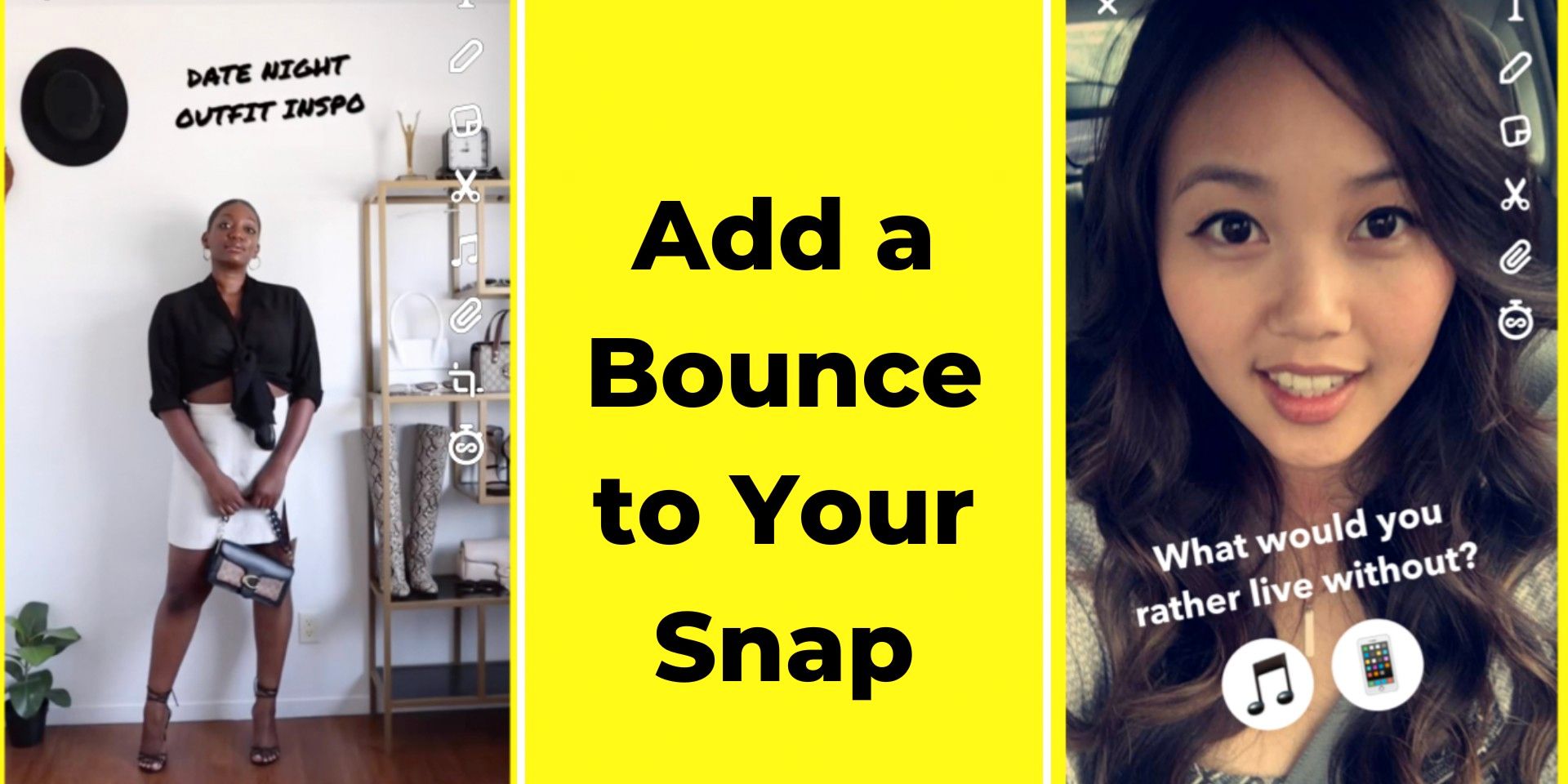 Cómo hacer un boomerang en Snapchat (Bounce A Video)