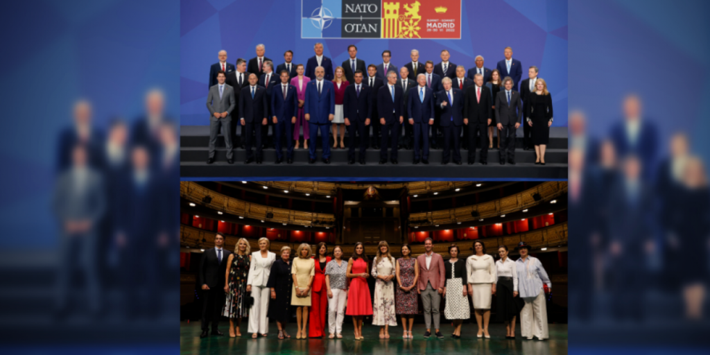 Contraste de colores en la cumbre de la OTAN