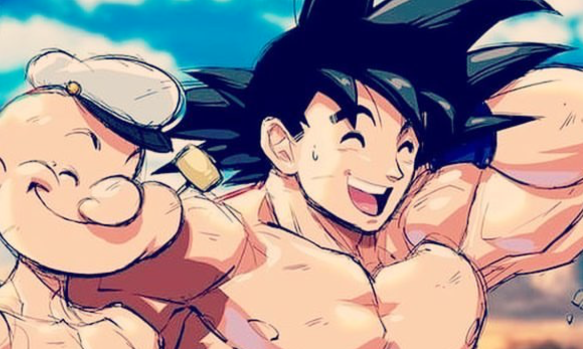 Dragon Ball presenta a Goku con Popeye en este crossover oficial