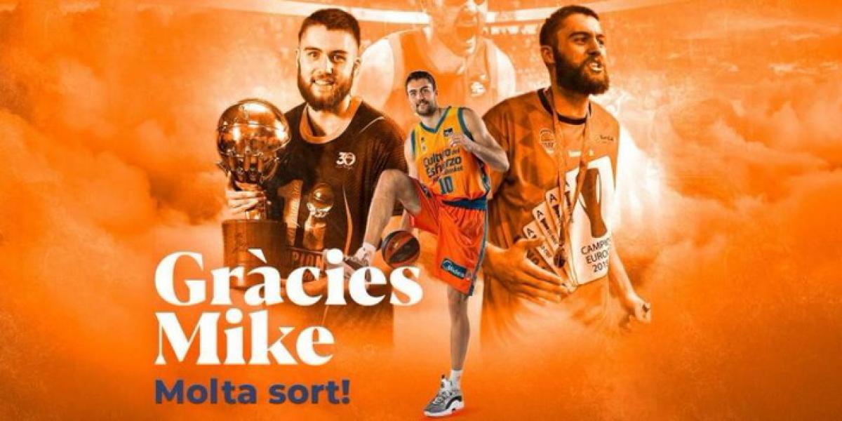 El Valencia Basket anuncia la salida de Mike Tobey tras cinco temporadas