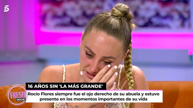 Rocío Flores se derrumba en 'Ya son las 8' / Telecinco