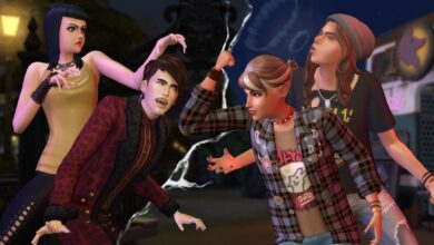 El diseño del lote de Sims 4 Fan's Werewolves vs. Vampires está repleto de conocimientos