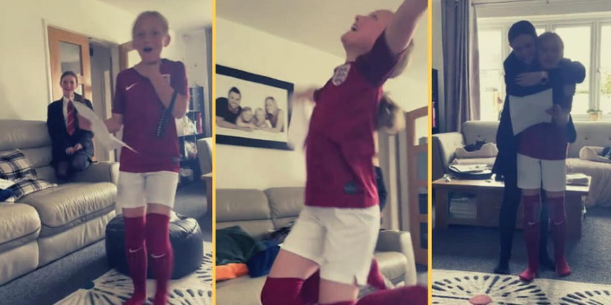 El emotivo vídeo de una niña que descubre que ha sido elegida por el Aston Villa