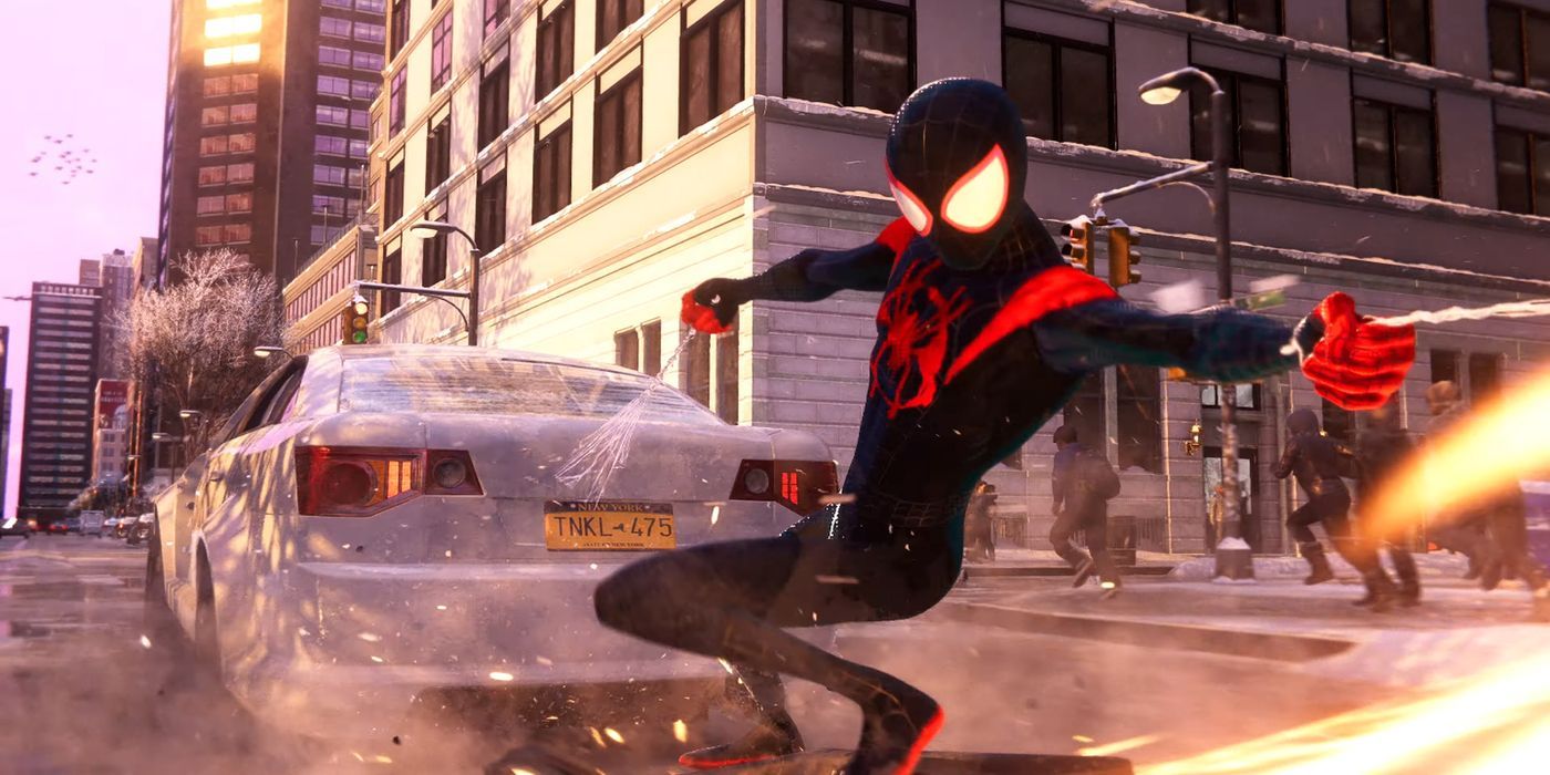 El jugador de Spider-Man: Miles Morales encuentra una divertida forma de acabar con las persecuciones de coches