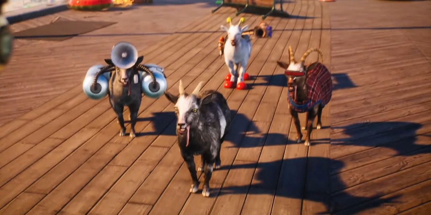 El tráiler de Goat Simulator 3 muestra cabras que conducen y vuelan