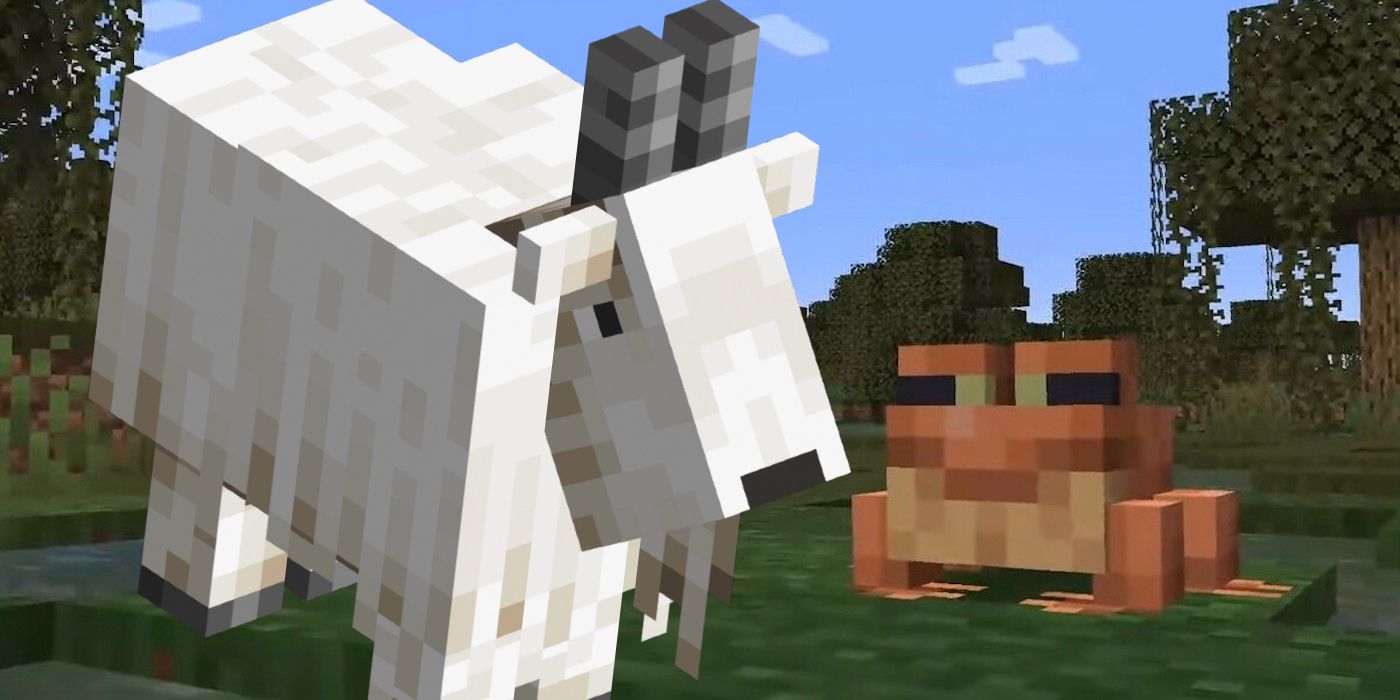 Las ranas de actualización salvaje de Minecraft inicialmente comían cabras enteras