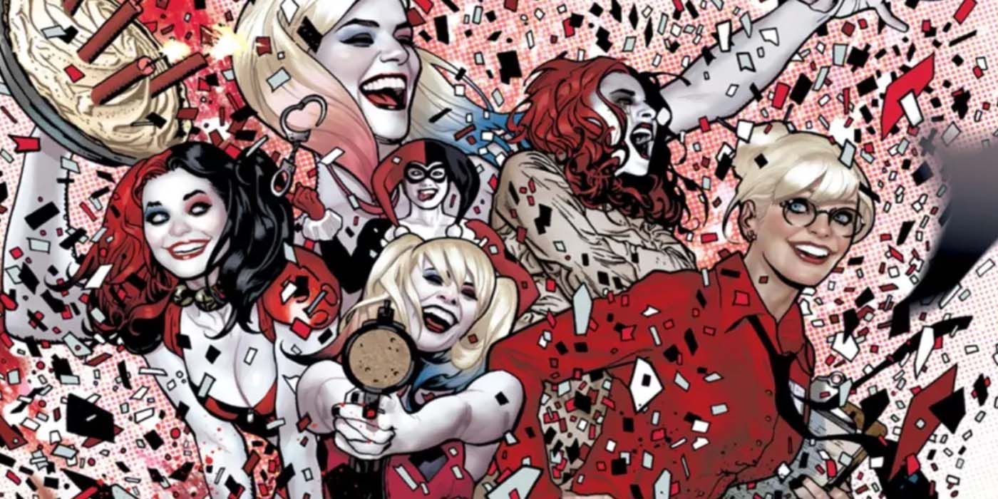 Los looks más icónicos de Harley Quinn se fusionan en el nuevo y épico arte de DC Comics
