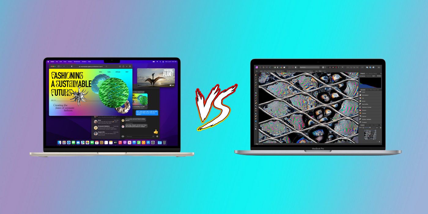 MacBook Air vs.  MacBook Pro de 13 pulgadas: Nuevas MacBooks M2 comparadas