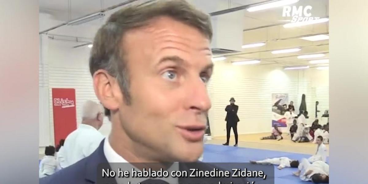 Macron aprieta a Zidane