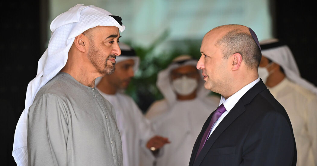 Naftali Bennett, primer ministro de Israel, visita los Emiratos Árabes Unidos