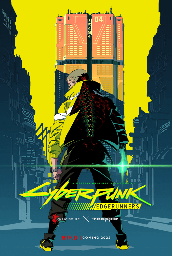 póster de anime cyberpunk edgerunner netflix