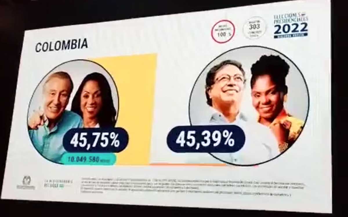 Polémica en Colombia por un vídeo con los supuestos resultados de las elecciones