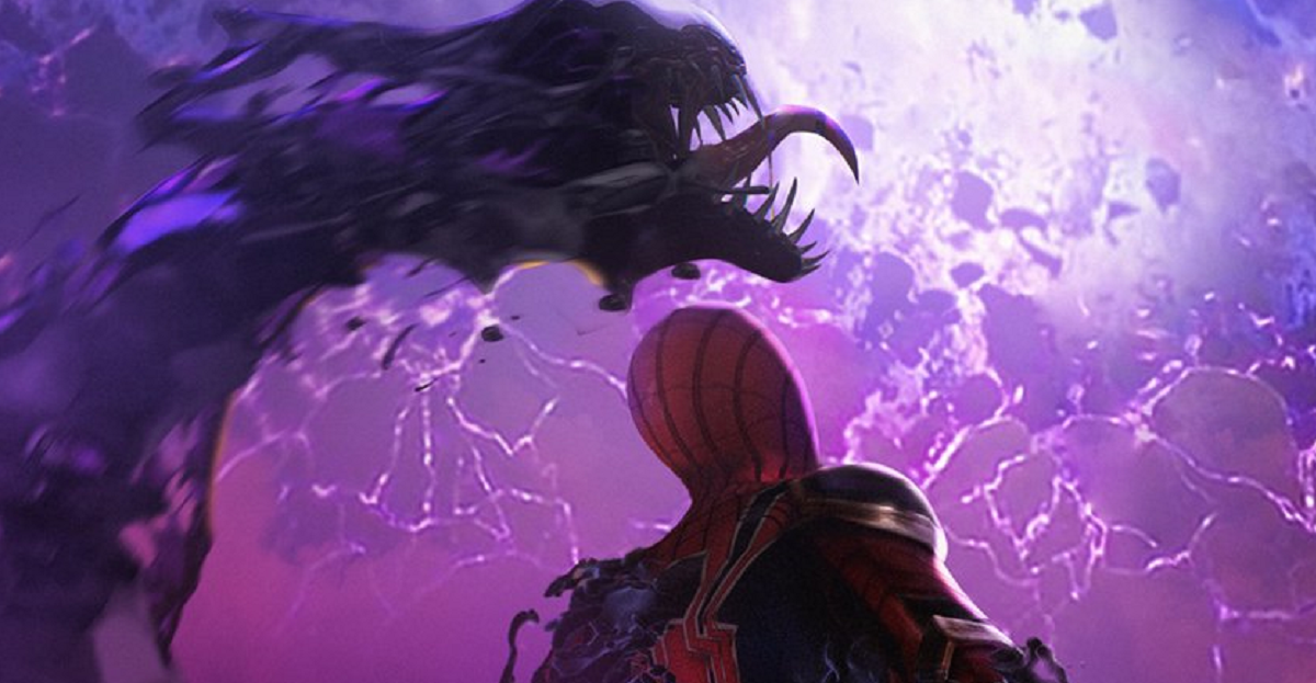 Póster de fans de Marvel Secret Wars con Spider-Man y Venom Publicado por Bosslogic