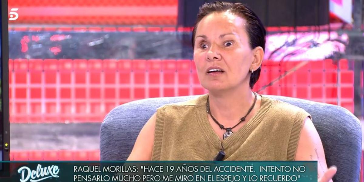 Raquel Morillas acude al 'Deluxe' y recuerda el accidente en el que casi pierde la vida