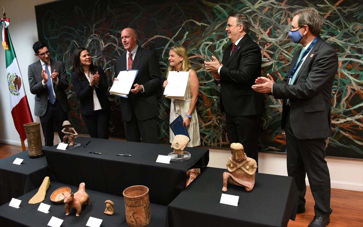 Regresan a México 79 piezas arqueológicas que estaban en EU