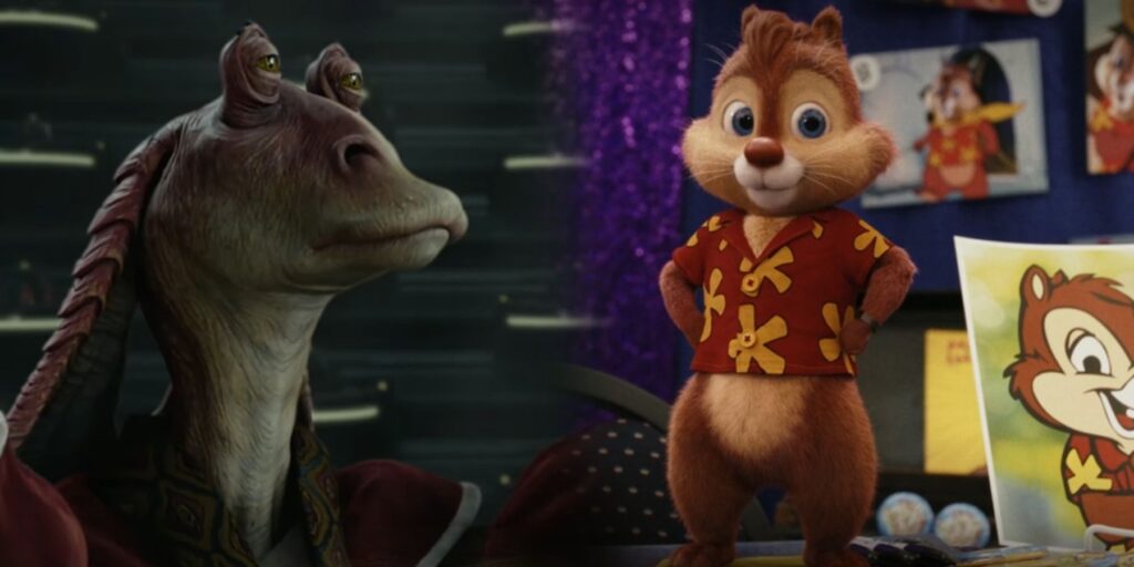 Rescue Rangers cortó el cameo de Jar Jar Binks revelado en un nuevo video