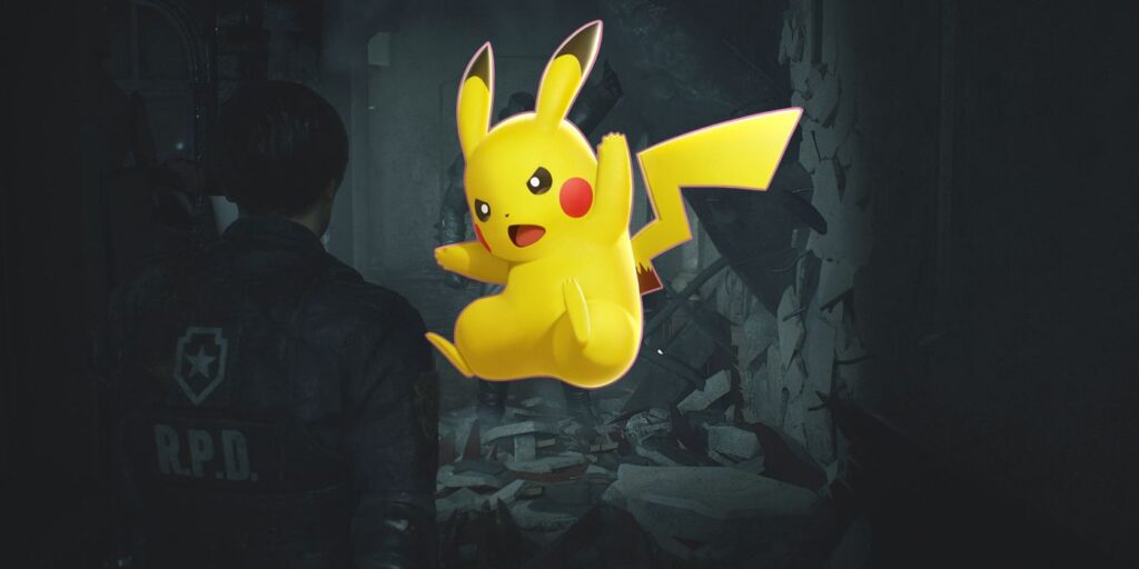 Resident Evil 2 Mod agrega un Pikachu inquietantemente feliz a los pasillos espeluznantes
