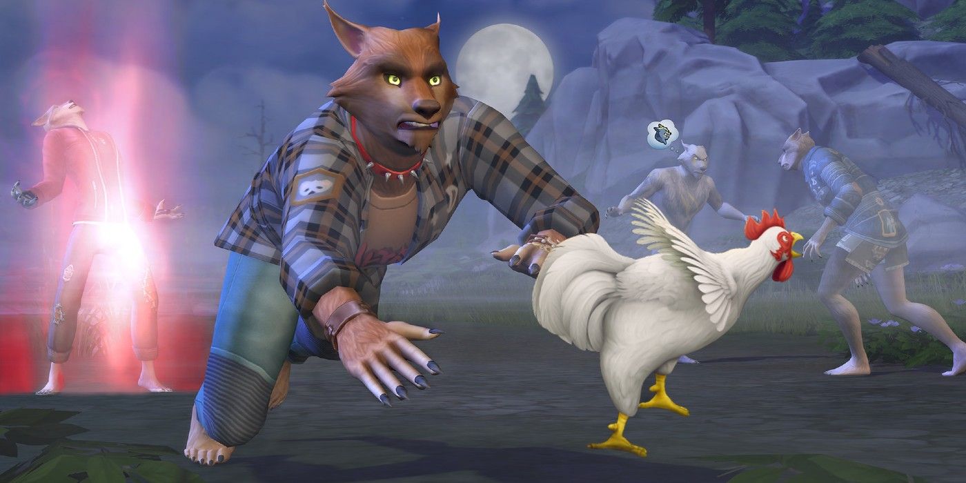 Sims 4 Los hombres lobo pueden comer ganado (pero no gallinas)