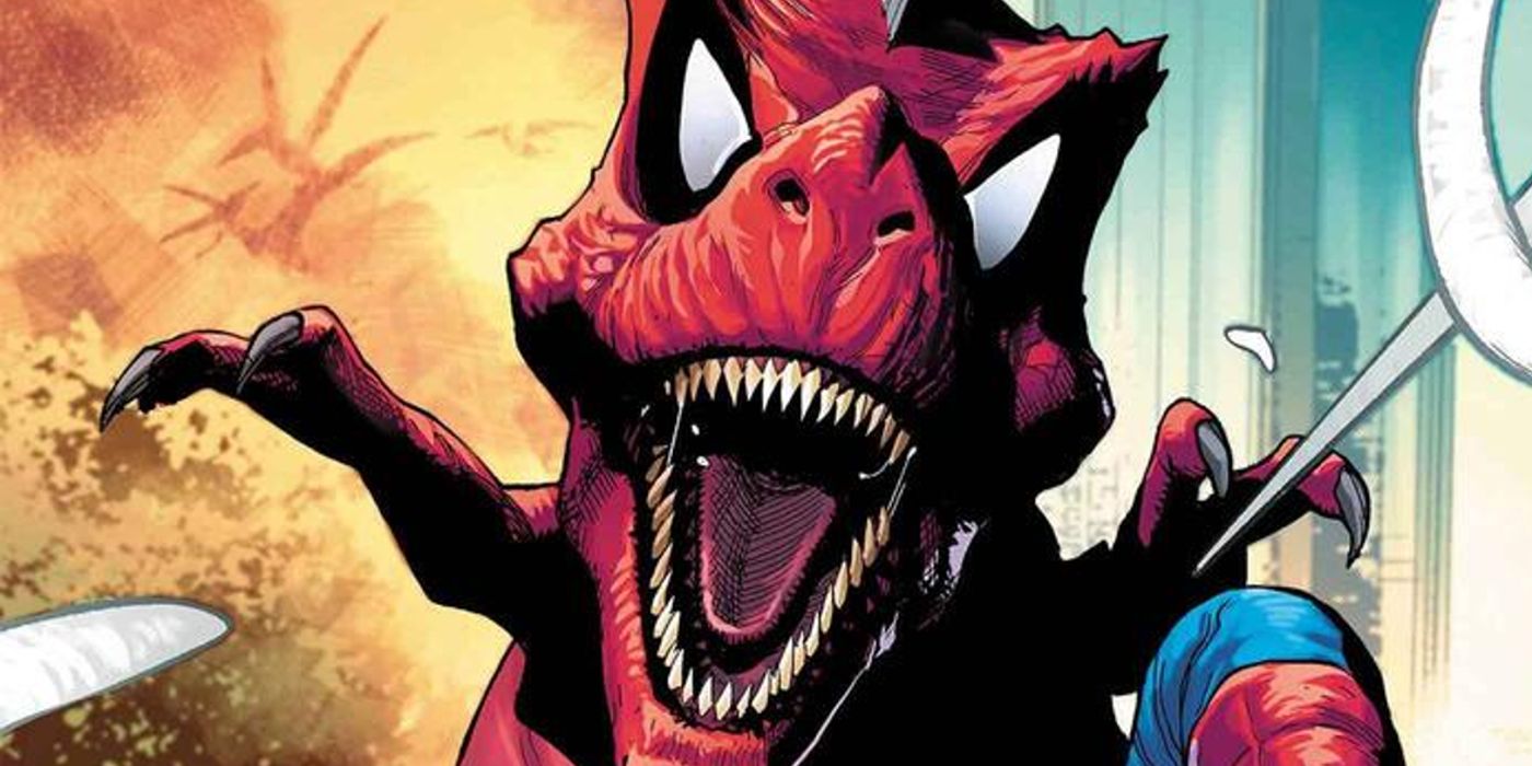 Spider-Man se convierte en dinosaurio con un nuevo héroe épico de Spider-Verse