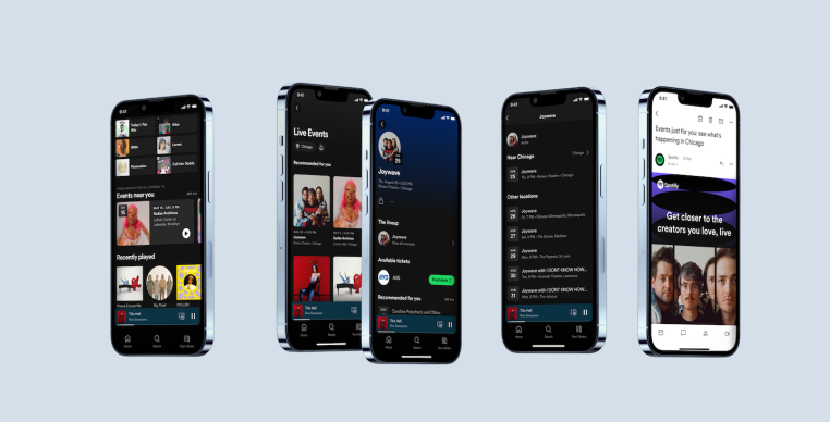 Spotify renueva el descubrimiento de conciertos en la aplicación con el nuevo Live Events Feed