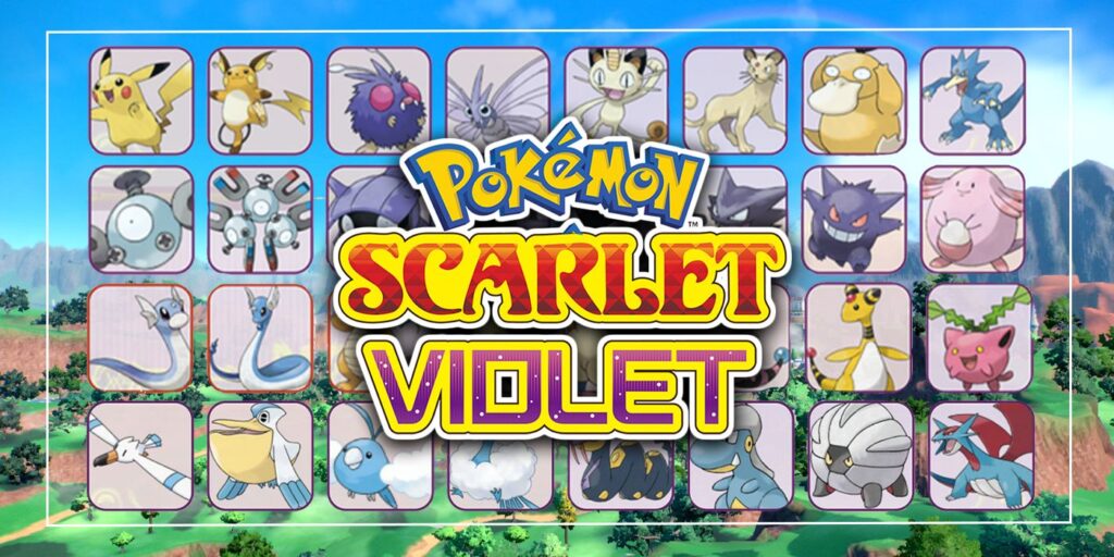 Todos los Pokémon confirmados para Pokémon Escarlata y Violeta
