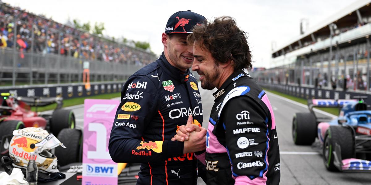 Verstappen: "Es genial compartir la primera fila con Alonso"