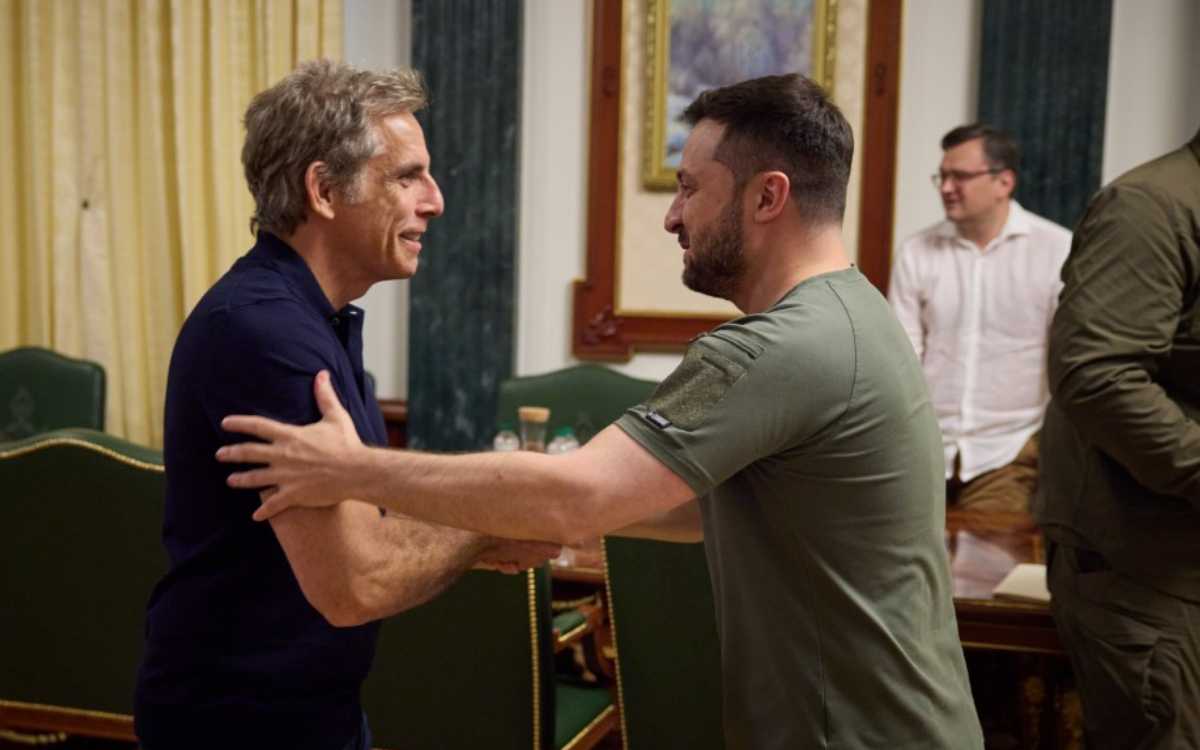 Zelenski se reunió con el actor Ben Stiller, embajador de ACNUR