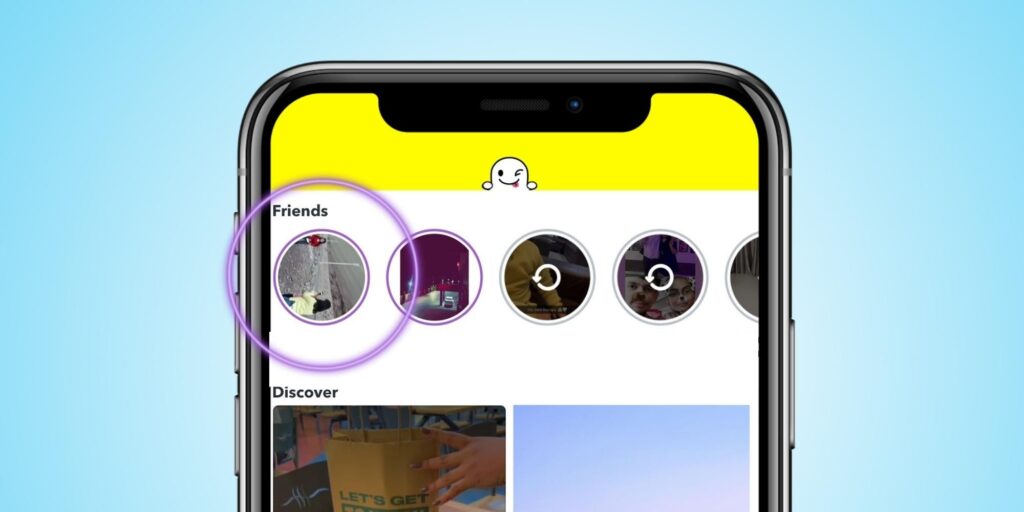 ¿Qué significa un círculo morado alrededor de una historia de Snapchat?