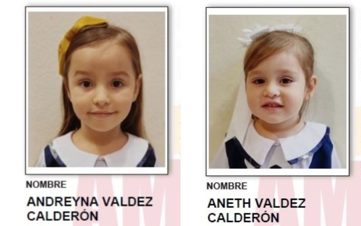 Activan Alerta Amber por hermanas de 3 y 5 años desaparecidas en Sonora