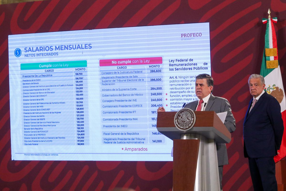 El Gobierno de México ventila los sueldos de los funcionarios que ganan más que López Obrador