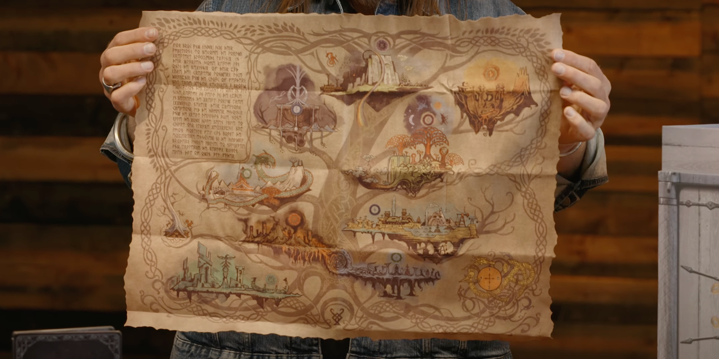 El mapa de la edición de coleccionista de GoW Ragnarök oculta los detalles de la tradición