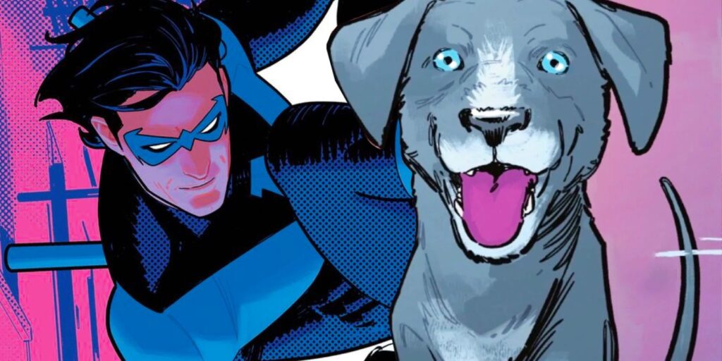 El perro de Nightwing acaba de tomar su lugar en la historia de DC con un panel