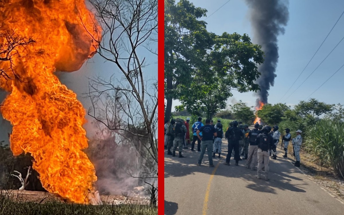 Fallece una persona tras explosión en ducto de Pemex en Veracruz | Videos