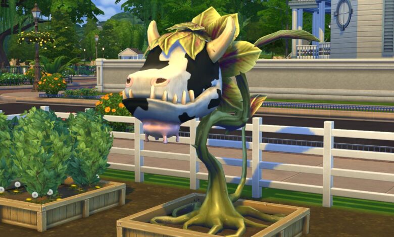 Fan de Sims crea una impresionante planta de vaca hecha a mano