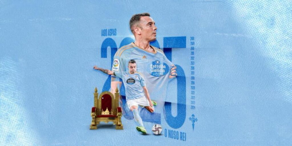 Iago Aspas se une al Celta hasta el 2025