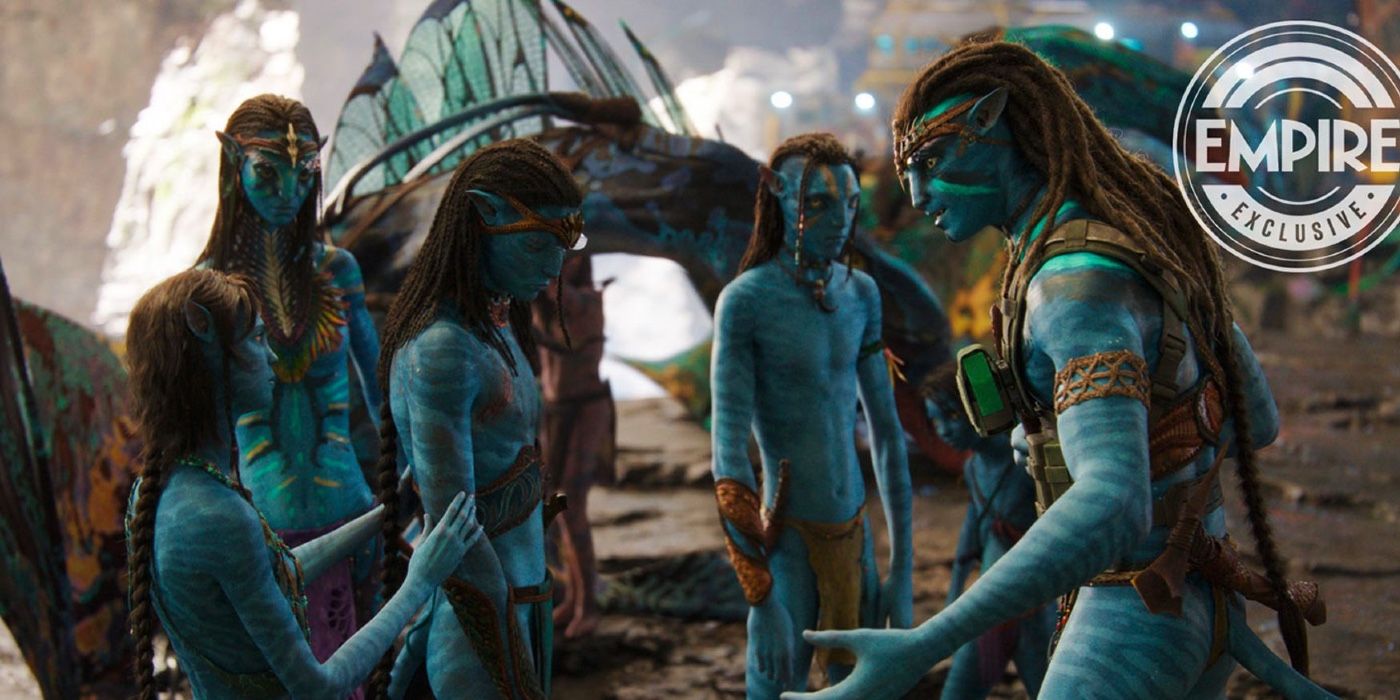 Imagen de Avatar 2 muestra a Jake y Neytiri con sus 4 hijos Na'vi