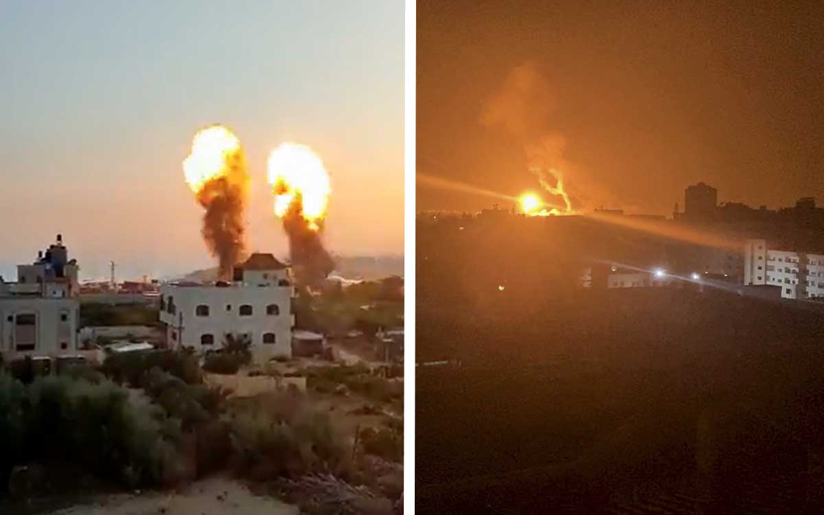 Israel bombardea la Franja de Gaza tras denunciar el lanzamiento de cuatro cohetes desde el enclave