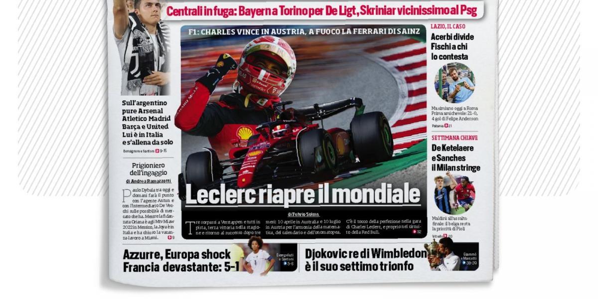 Italia: Triunfo de Leclerc para "dejar claras las jerarquías"