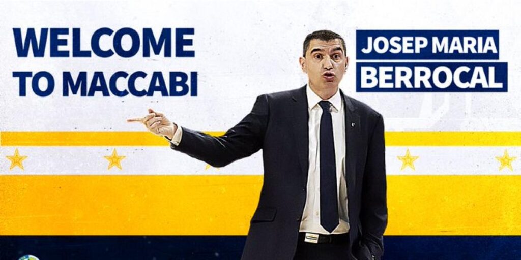 Josep Maria Berrocal se sentará en el banquillo del Maccabi Tel Aviv