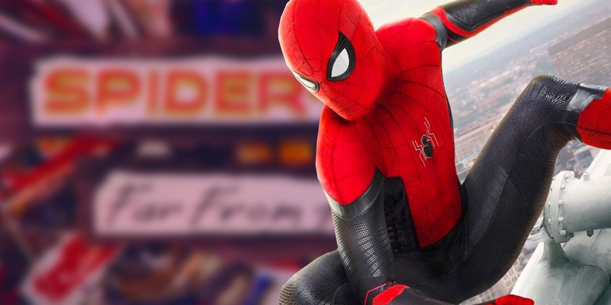 La exhibición de Spider-Man revela los efectos prácticos utilizados en los créditos de Lejos de casa
