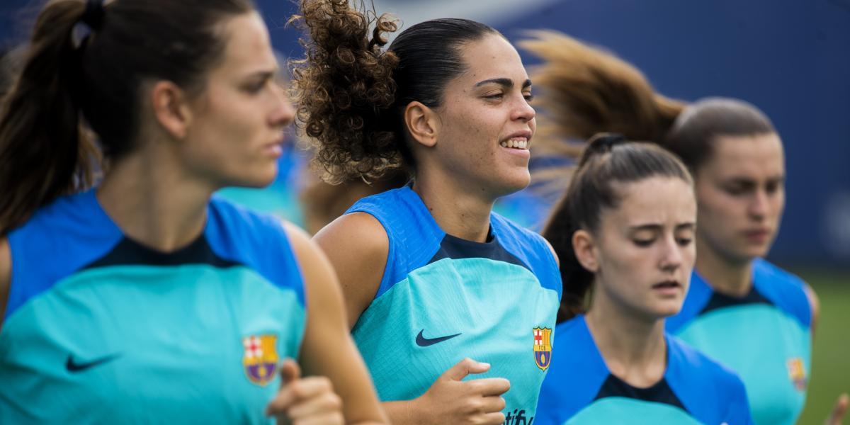 Las imágenes del entrenamiento del Barça femenino