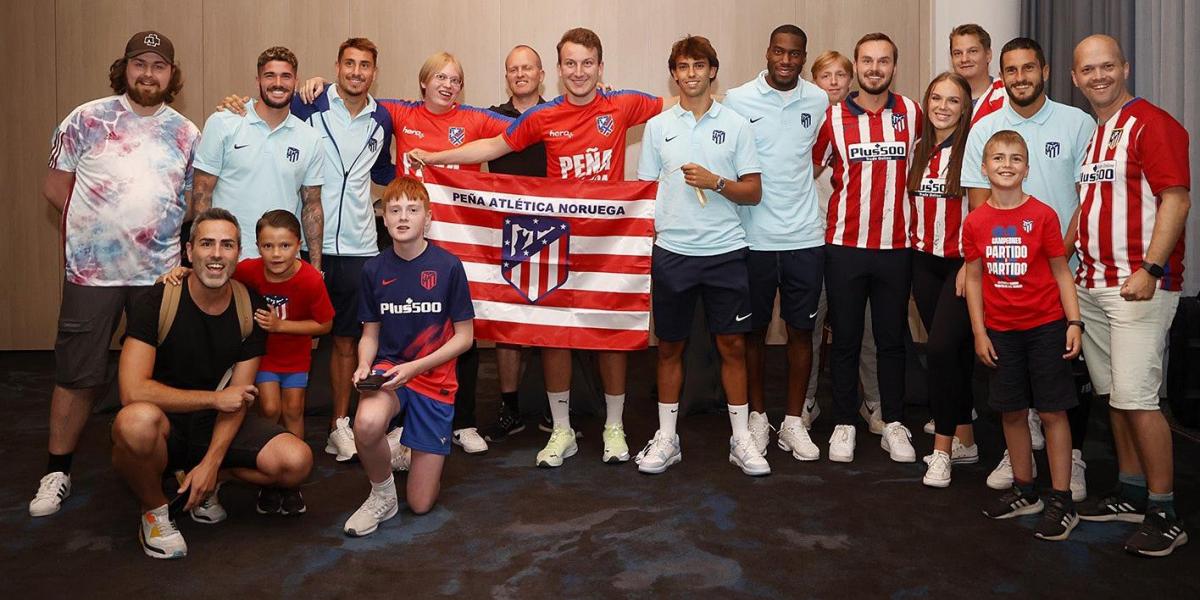 Los hinchas noruegos del Atlético vivieron un sueño