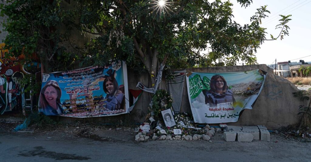 Palestinos dan bala estadounidense que mató a Shireen Abu Akleh