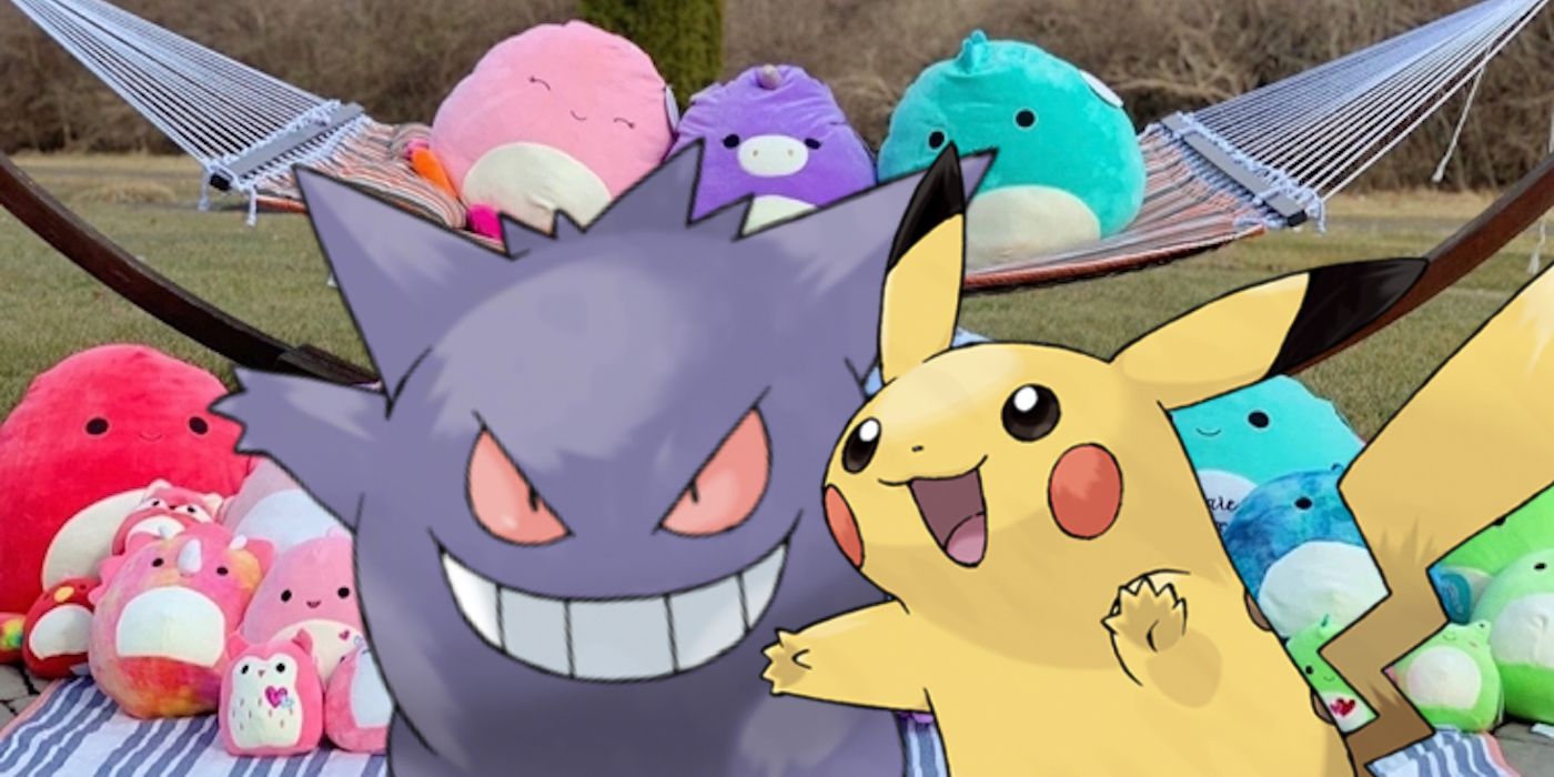 Pokémon: Squishmallow Pikachu y Gengar revelados en SDCC 2022